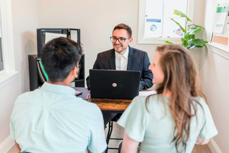 People sitting at desk