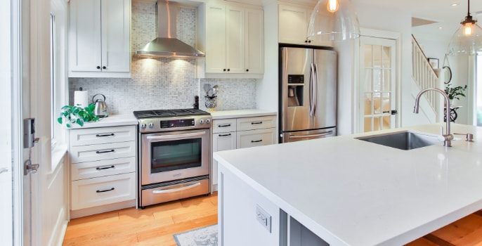 Bright kitchen space
